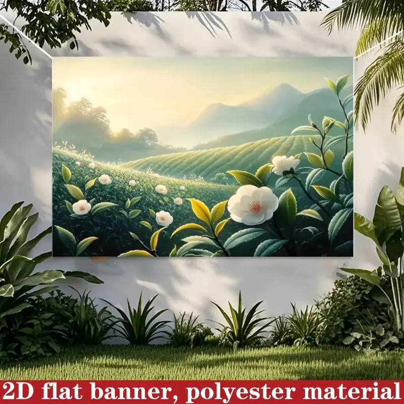 2DFlat 1 Piece Sunflower Photography Backdrop Spring Garden Window Sill Bokeh with Rustic Wood and Floral Design, Vibrant Yellow Sunflowers and Green Leaves Suitable for Various Indoor and Outdoor Events, Photo Sessions