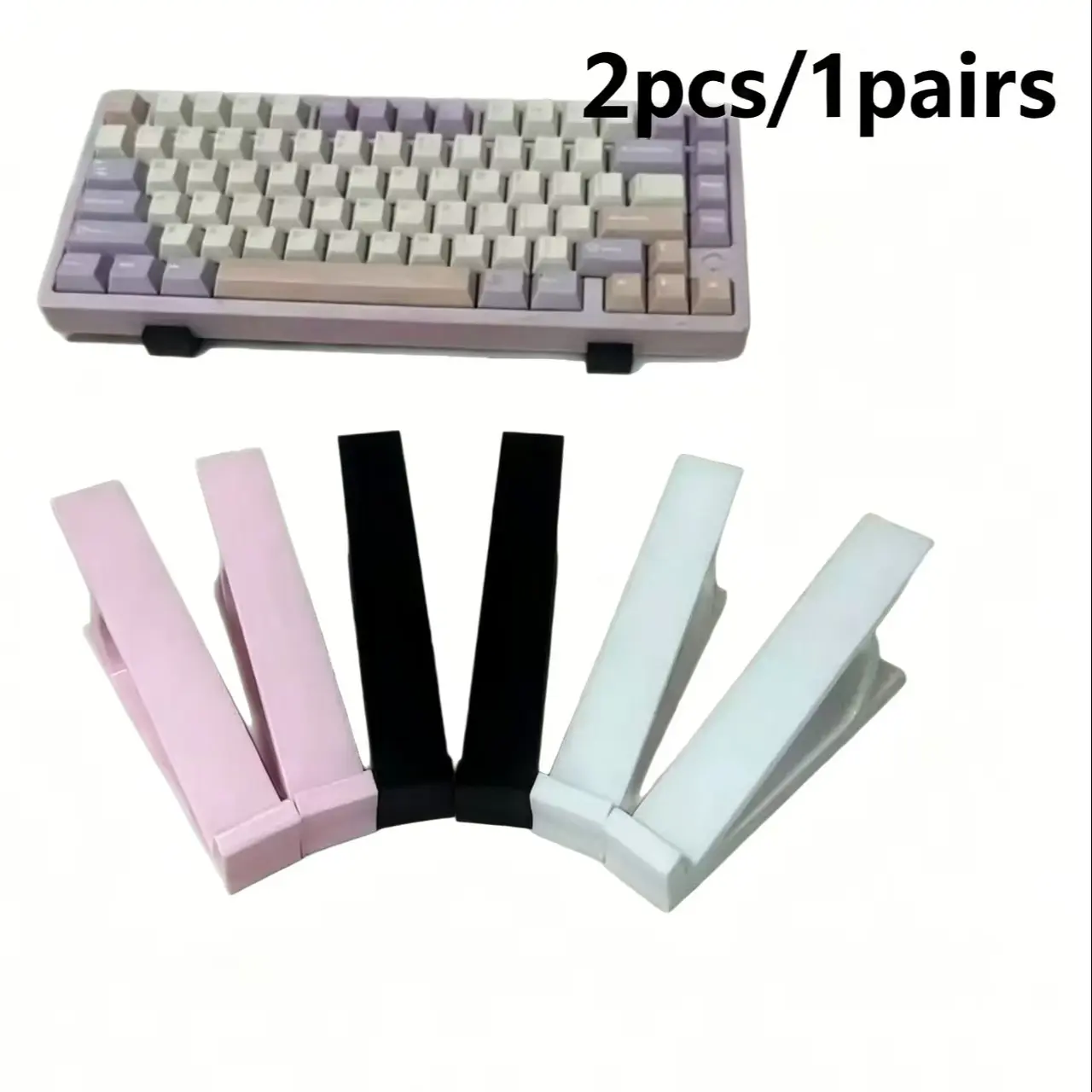 2026 Upgrade Durable Keyboard Riser, Ergonomic Design, Scratch-Resistant, Universal Fit, Multiple Color Options, Pair Pack