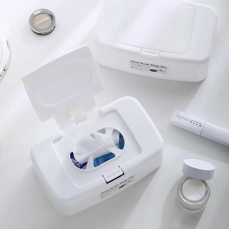 Push-Button Multi-Use Storage Box - INS Aesthetic Desktop/Car Use Dispenser for Dental Floss, Journal Stationery, Tissue Wipes