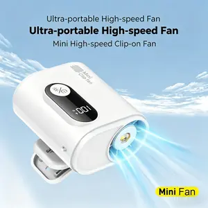 M379 Umbrella Clip Waist Fan, Portable Cooling Device, Ideal for Outdoor Activities, Lightweight & Easy to Carry, Perfect for Hot Weather