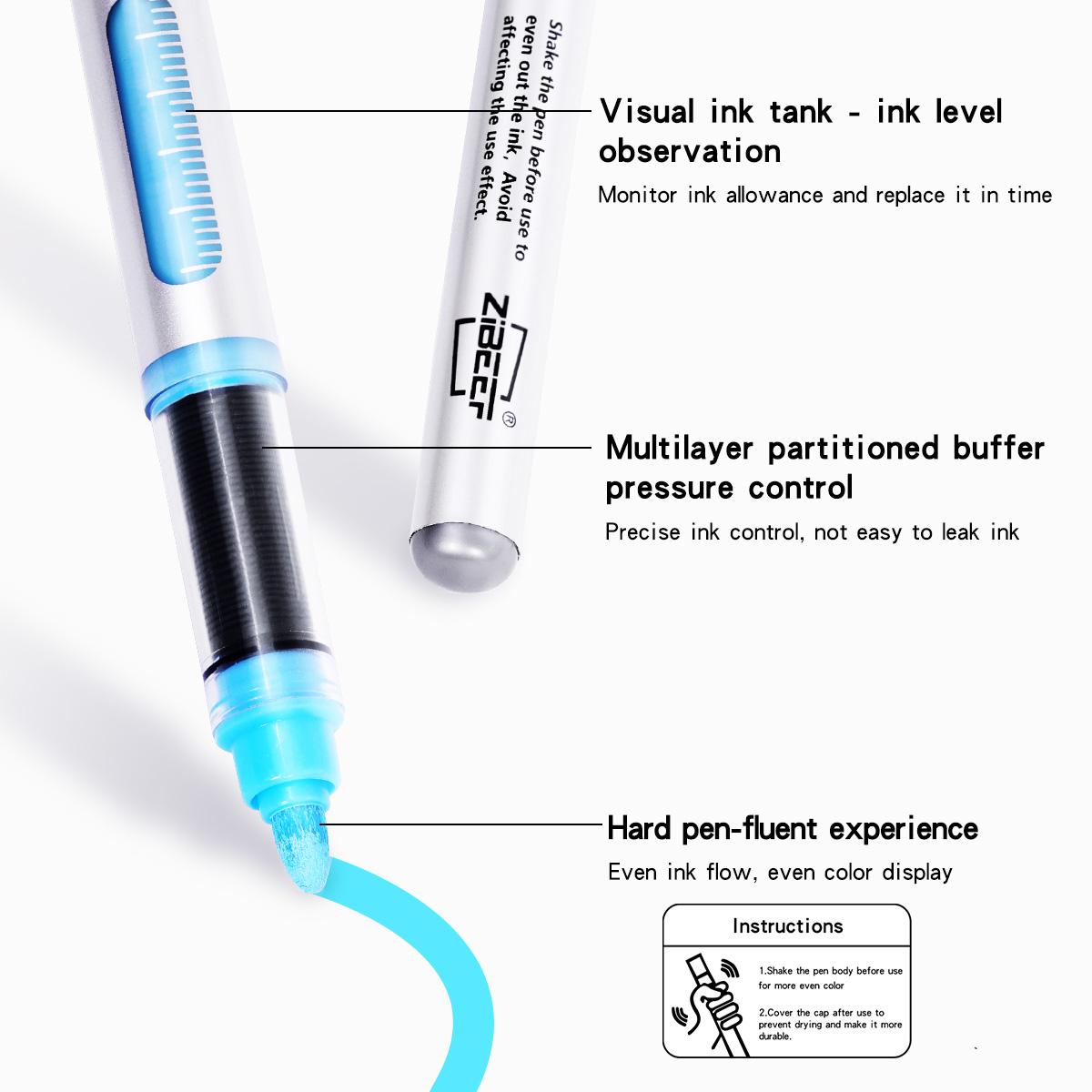 Acrylic Paint Marker Set, 1 Box Acrylic Paint Pen with Box, Fine Tip Markers Set for Wood, Stone, Canvas, Glass, Fabric, Egg, Rock Painting and DIY Crafts