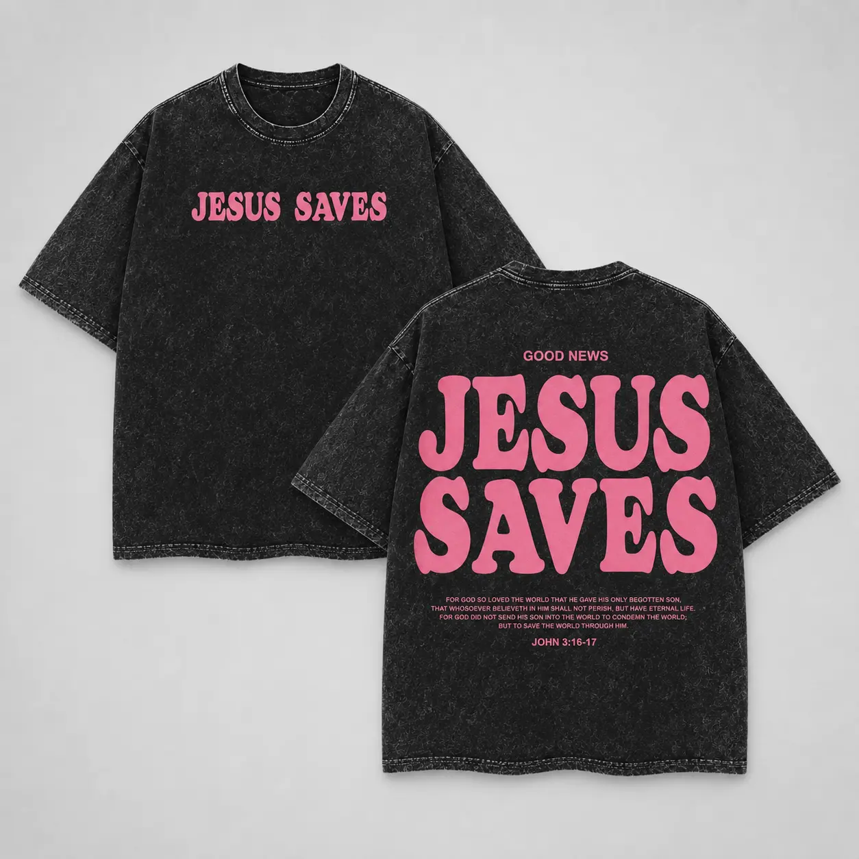 Jesus Saves Unisex Washed T-Shirt, Jesus Tee, Jesus Tshirt , Christian Apparel Streetwear Menswear Oversized Top Men and Women Menswear Tops , Gym Pump Cover Graphic Men's Regular Fit washed pure cotton Casual Round Neck t shirts good graphic tees Crewnec