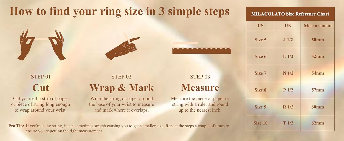 MILACOLATO 14K plated Gold Filled 1.3mm Thin Stackable Rings for Women - Minimalist Non Tarnish Half Cubic Zirconia Band Rings - Dainty Trendy Statement Stacking Rings Set Size 5-10 SpringStatements