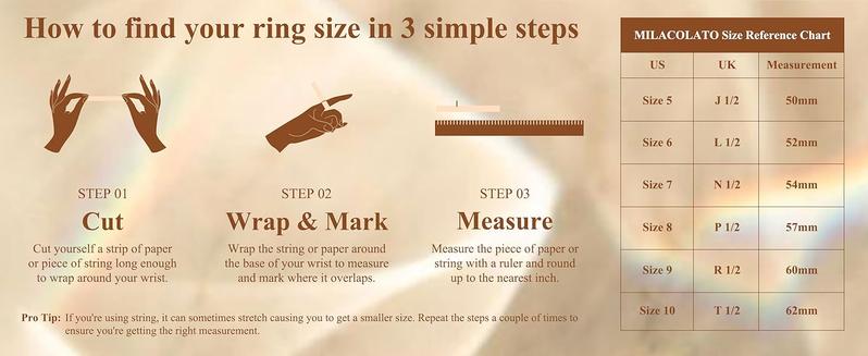 MILACOLATO 14K plated Gold Filled 1.3mm Thin Stackable Rings for Women - Minimalist Non Tarnish Half Cubic Zirconia Band Rings - Dainty Trendy Statement Stacking Rings Set Size 5-10