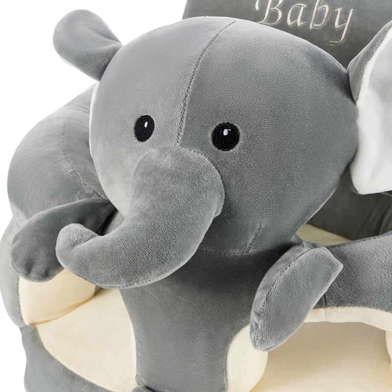 Baby Sitting Chair Cute Elephant Infant Lounger Floor Seat Baby Learning to Sit Chair for 4 Months & Up