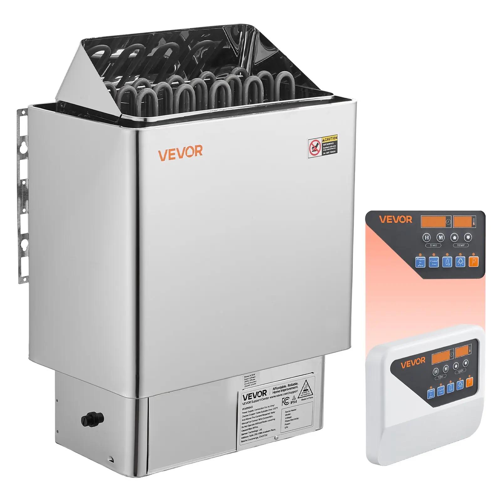 【DealsForYouDays】VEVOR Sauna Heater, 9KW 240V Electric Sauna Stove, Dry Steam Bath Saunas Stove with Pre-Drilled Bracket, Fit 317.8 to 459 CU. FT Saunas Rooms, Steam Bath Stoves for Home, Commercial, Leisure Venues