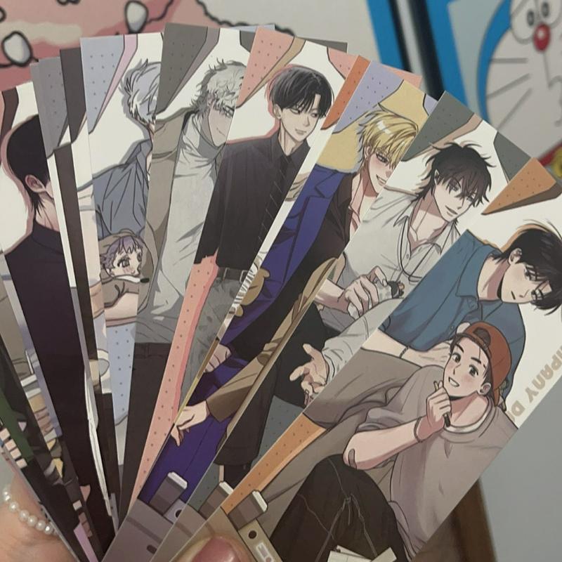New Korean BL Manhwa Bookmark Comics Characters HD Photocard Postcard Fans Collection Decorate Friends Cosplay Gift