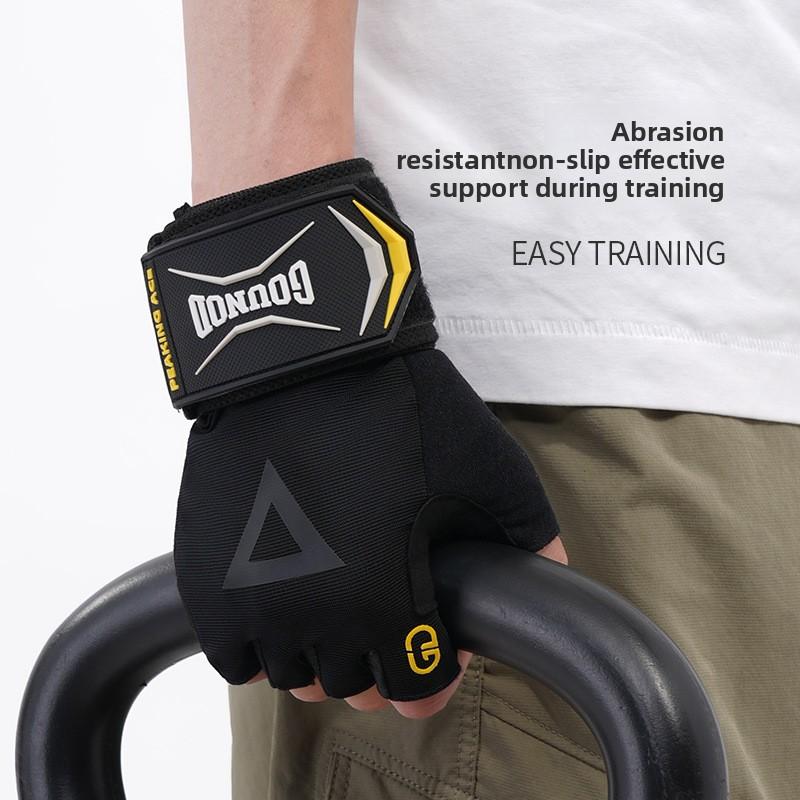 Fitness gloves half finger cycling palms for men and women equipment training dumbbells weight lifting non-slip sports gloves
