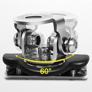 Nilight Universal Adjustable Pillar Hood Clamp Holder Mount Bracket (Pair) Pad Steel Rubber