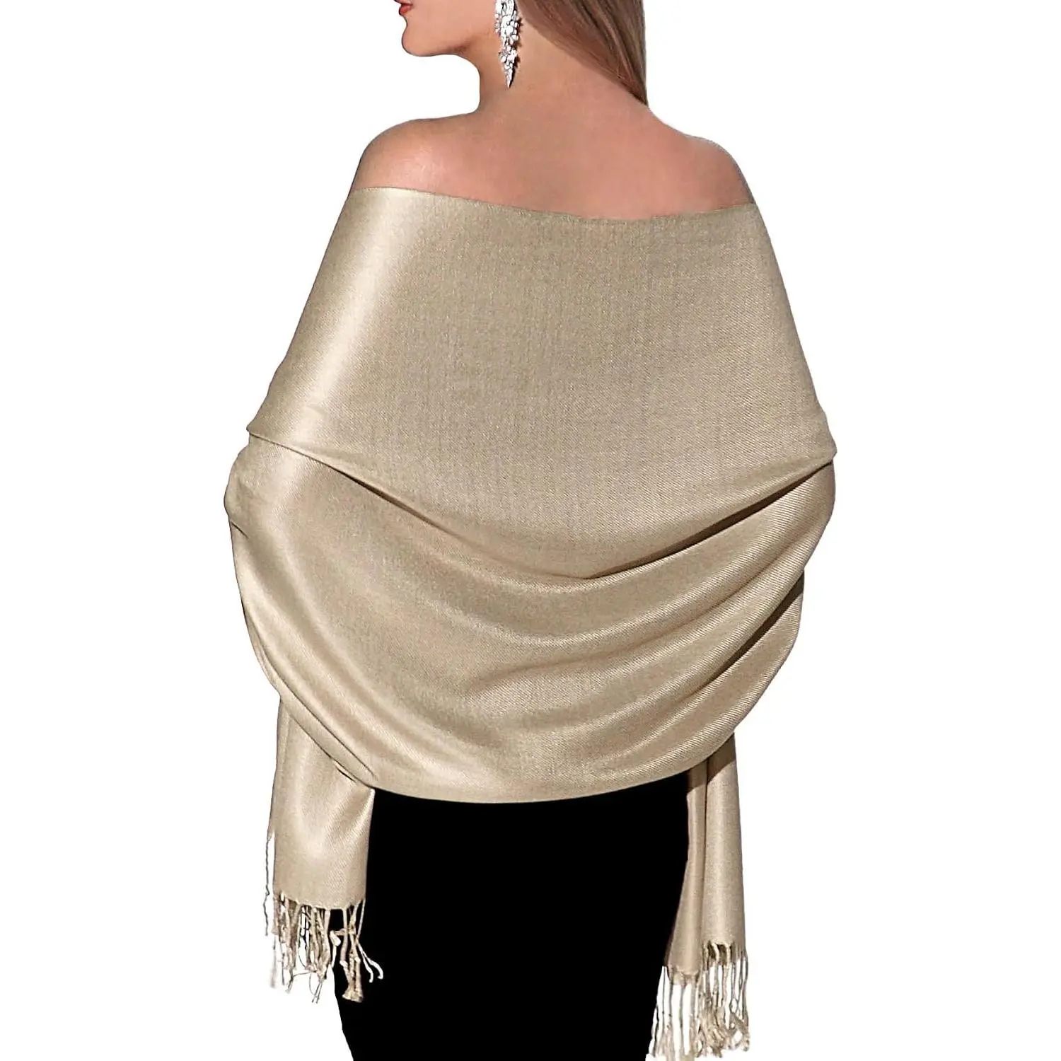 Shawls and Wraps for Evening Dresses, Large Soft Pashminas Wedding Shawl