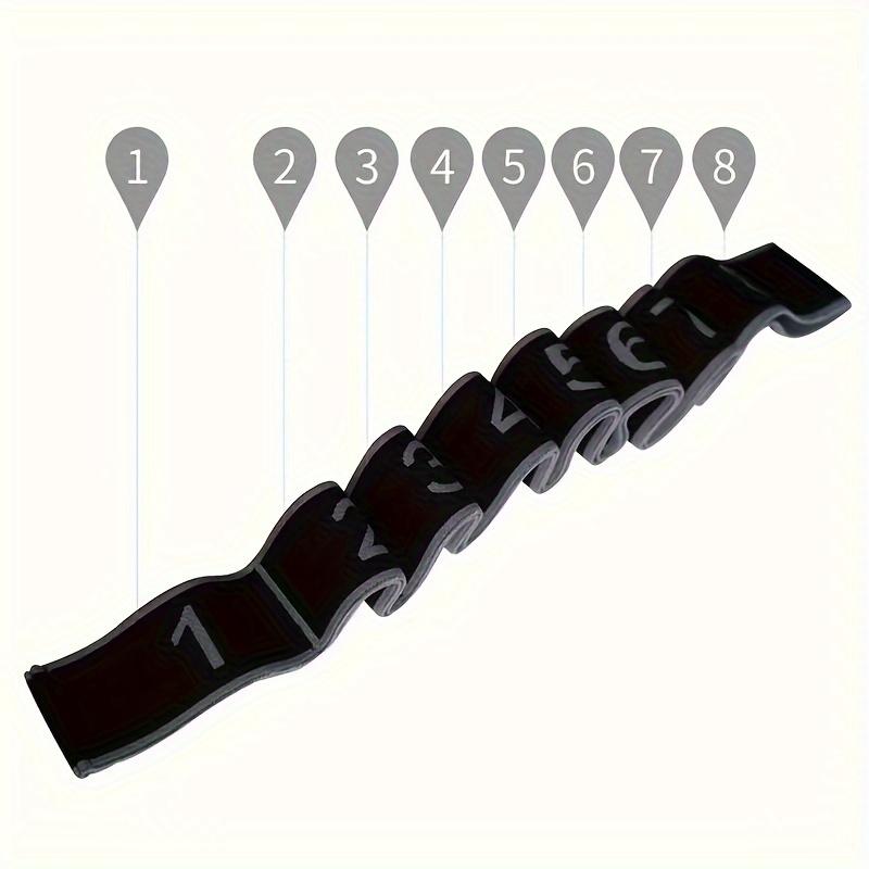 Yoga Elastic Band - Yoga Number Band Shoulder and Back Opening Fitness Resistance Band Tension Band Stretching Band Stretching and Muscle Tension Band - Latex - For Yoga, Pilates & Stretching - Suitable for All Fitness Levels - Great Gift for Fitness Enth