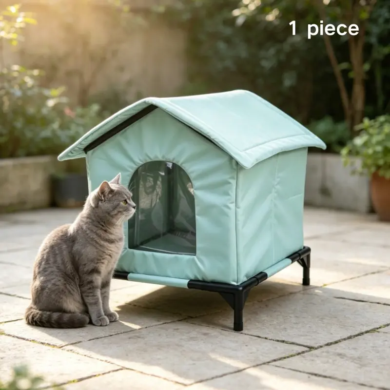 Outdoor Cat House, Feral Cat House, Kitten House, Leak-Proof, Weatherproof, Cozy Pet Hideaway, Easy to Clean, Indoor-Outdoor Use, Long Lasting Protection