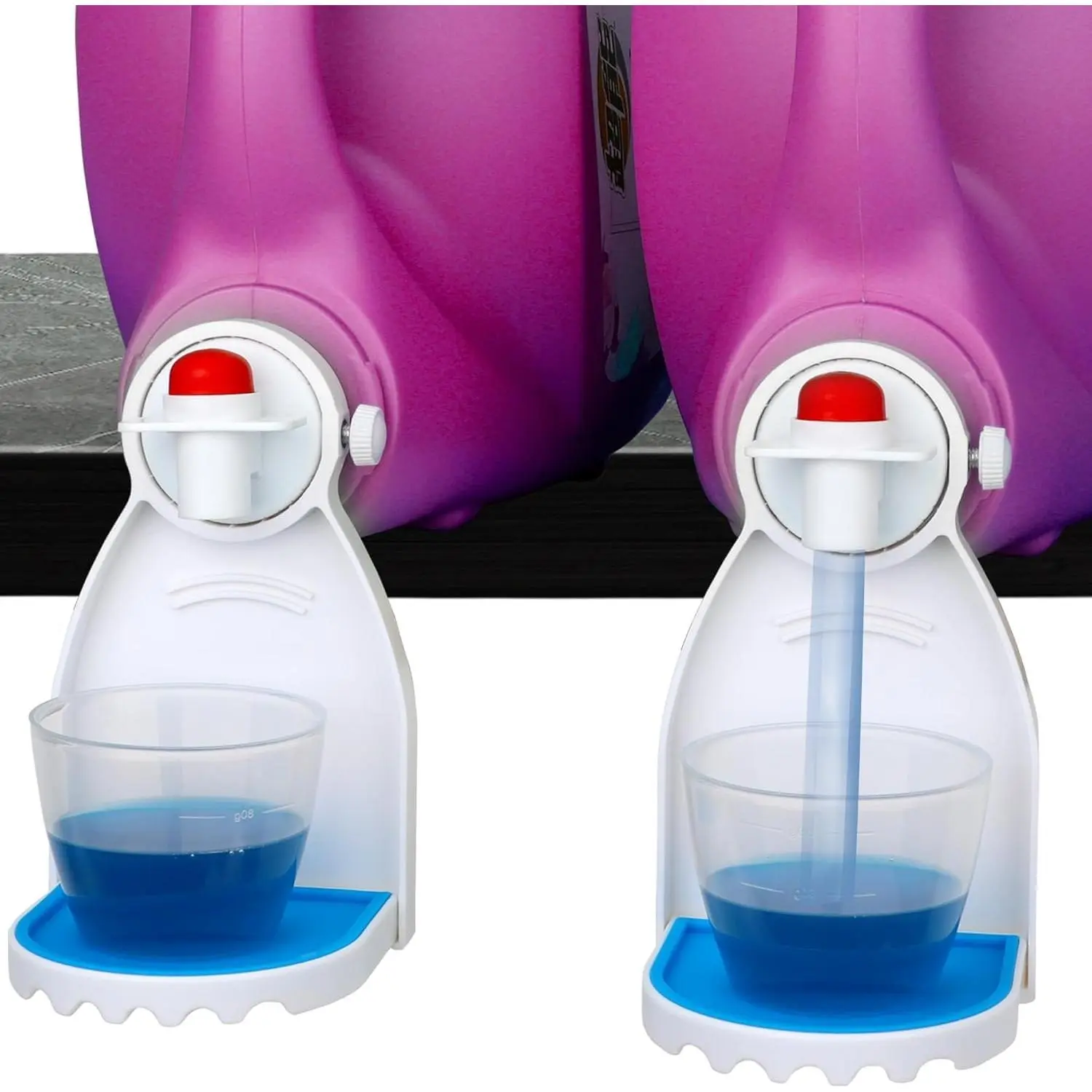2 PCS Laundry Detergent Tray Fabric Softener Soap Holder Stand Container