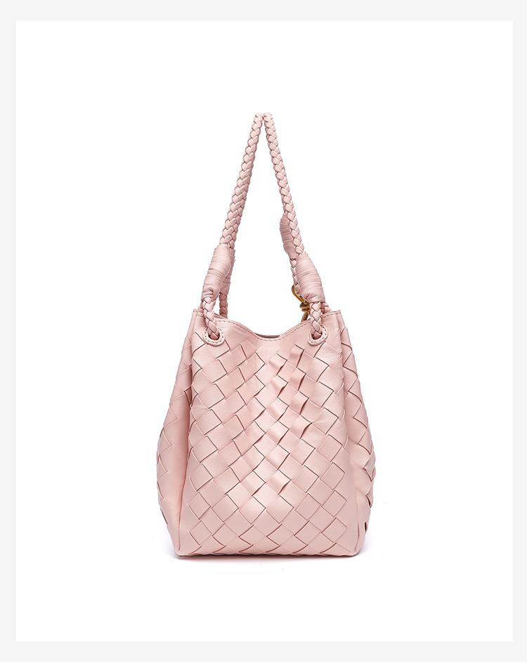 M6193 Women's Fashion Hand-woven Portable Tote Bag 2026 New Personalized Shoulder Crossbody Parachute Bag