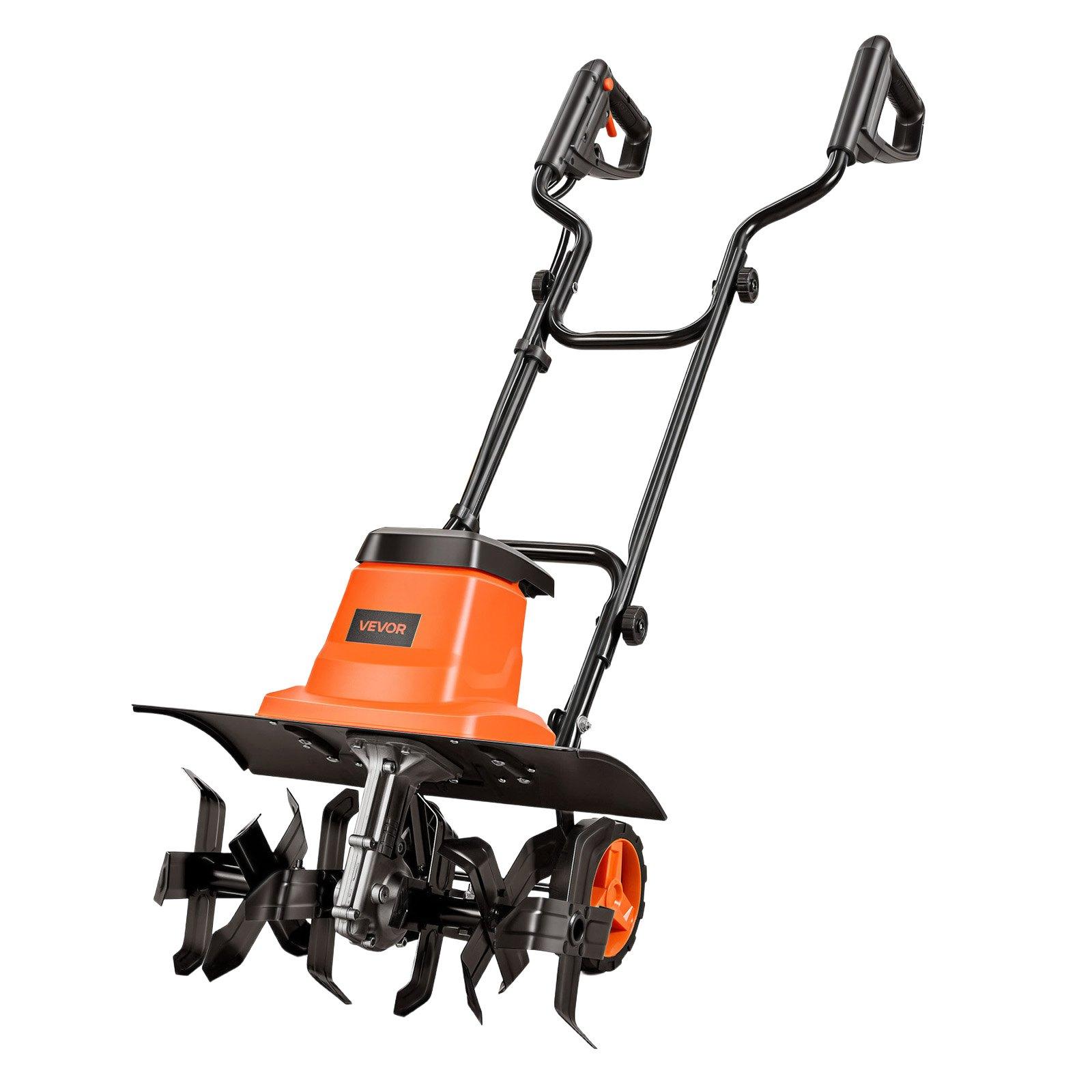 VEVOR Corded Electric Tiller, 18 Inch Tilling Width Garden Rototiller, 13.5-Amp Motor Heavy-Duty Tilling Machine, Cultivator with Steel Tines and Foldable Handle, for Lawn, Yard, and Gardening Care VEVOR Corded Electric Tiller, 18 Inch Tilling Width Garden Rototiller, 13.5-Amp Motor Heavy-Duty Tilling Machine, Cultivator with Steel Tines and Foldable Handle, for Lawn, Yard, and Gardening Care