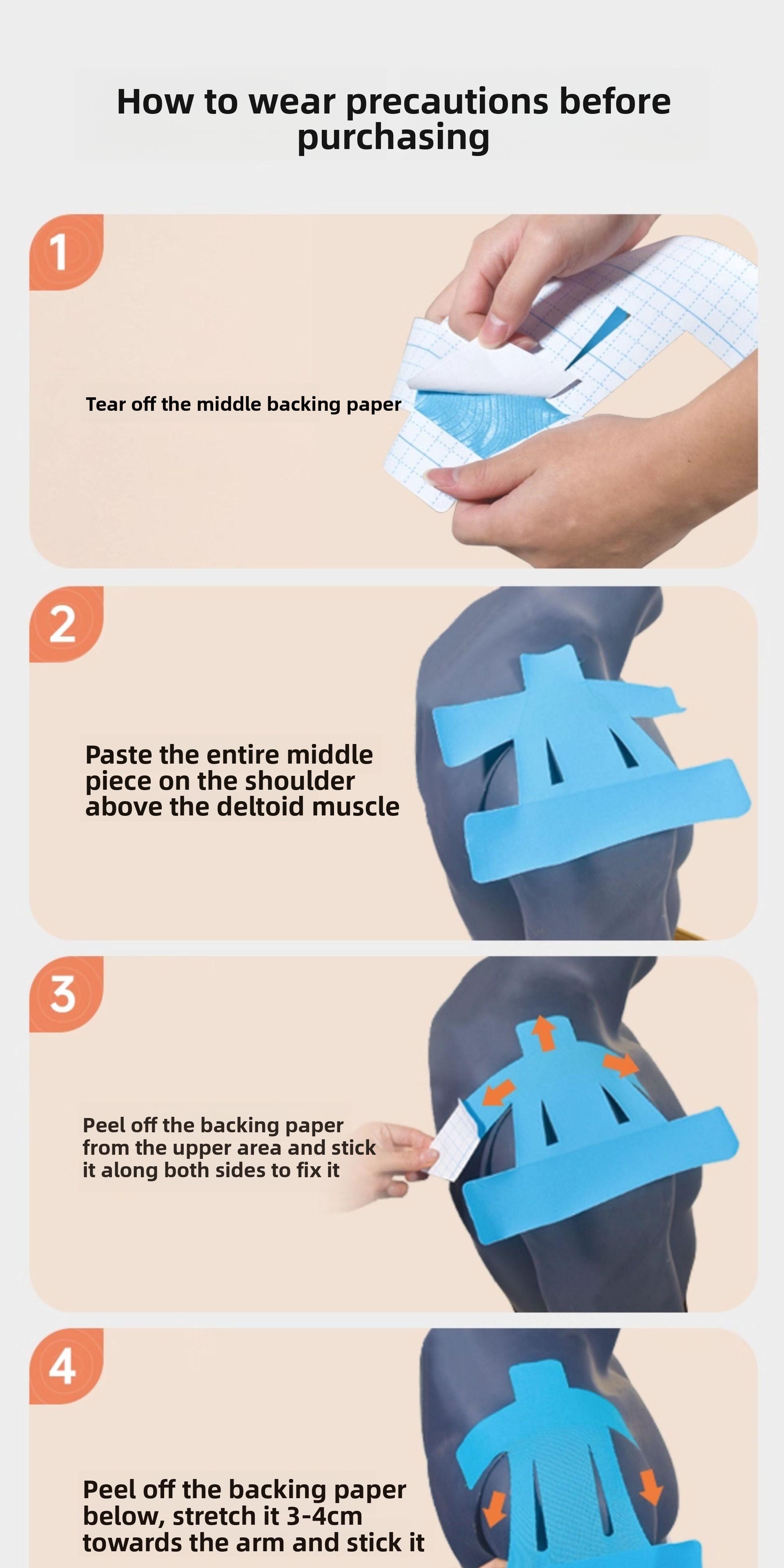 Muscle tape for thumb valgus, wrist support, knee and ankle support, Achilles tendon support, elbow support, shoulder support, sports kinesiology tape