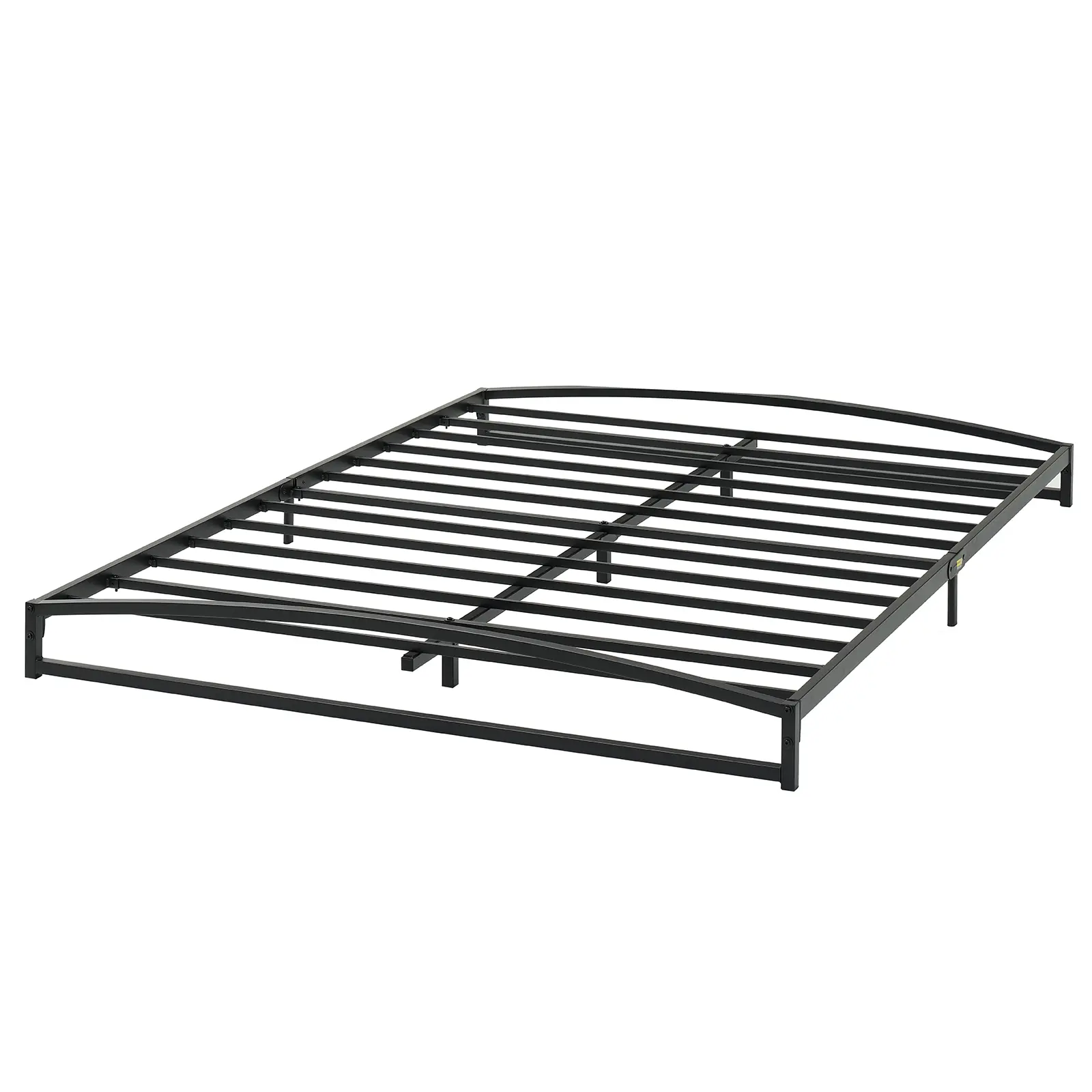 Low Bed Frame King Size - 10 Inch Heavy Duty Metal Platform King Bed Frame Low Profile, Mattress Foundation, No Box Spring Needed, Noise-Free, Non-Slip, Easy Assembly