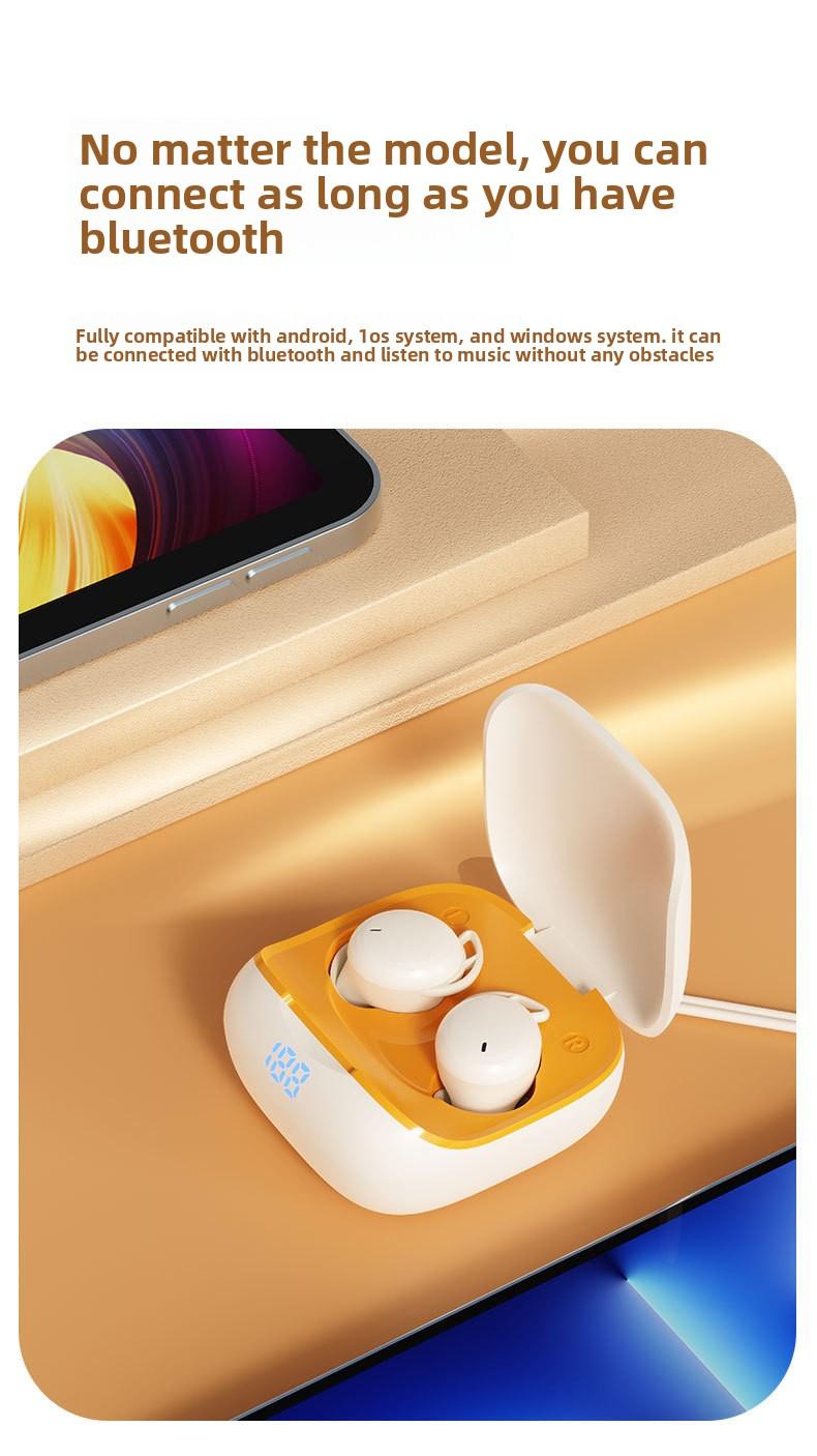 Sleep headphones, painless for side sleepers, no ear pressure, 2026 new model, in-ear noise-canceling, long battery life, sleep Bluetooth headphones