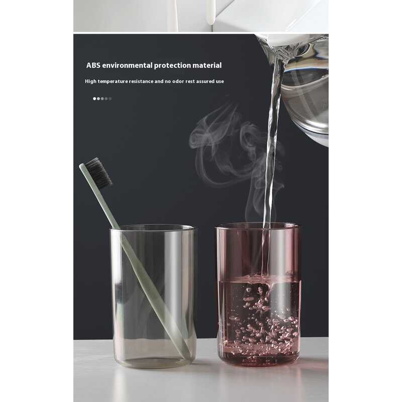 Ecoco Creative Toothbrush Storage Rack Non Perforated Mouthwash Cup Wall Mounted Toilet Automatic Toothpaste Squeezer