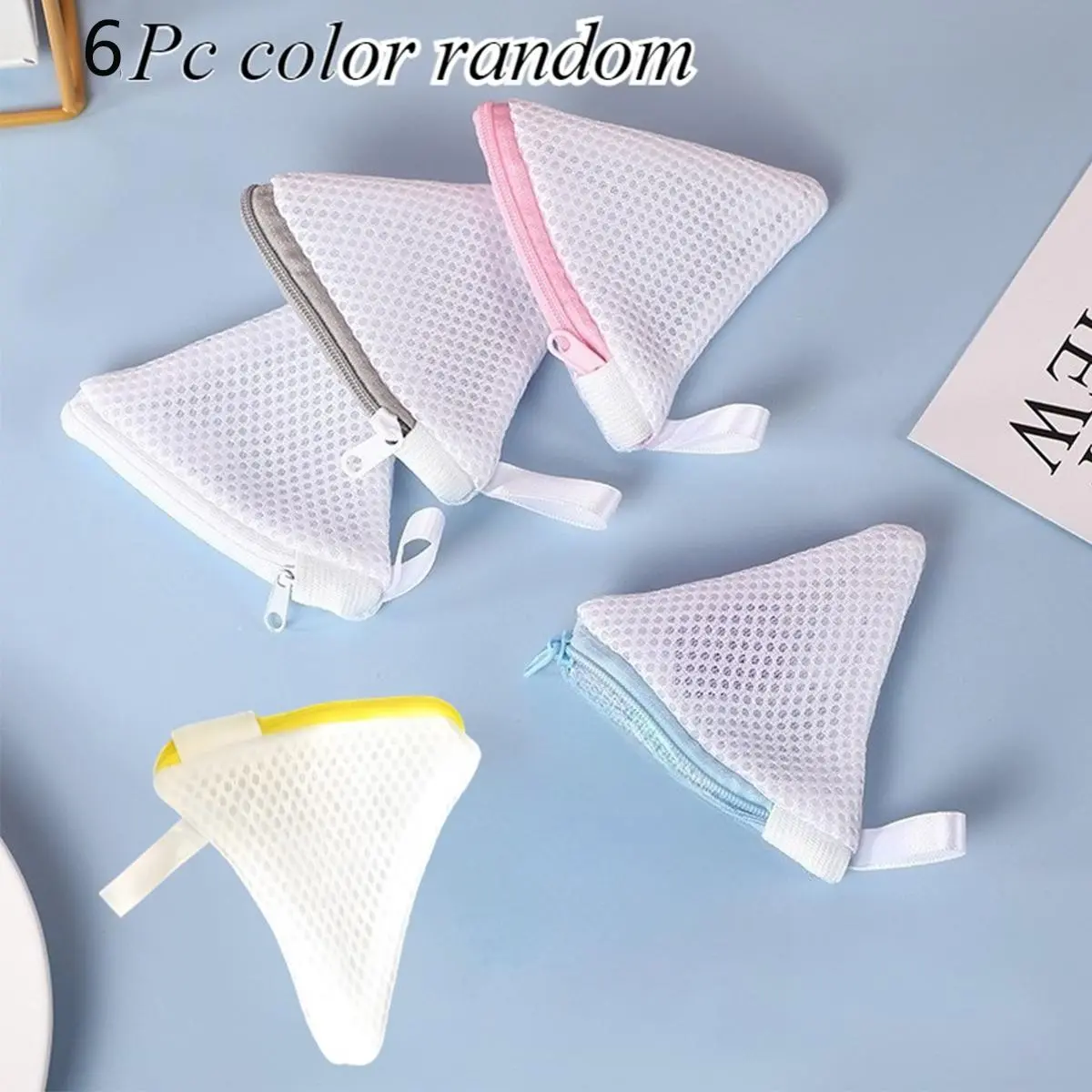 6pc Reusable Zipper Laundry Bags, Mesh Laundry Pouches, Multifunctional Soap Sacks, Perfect Gift for Special Occasions