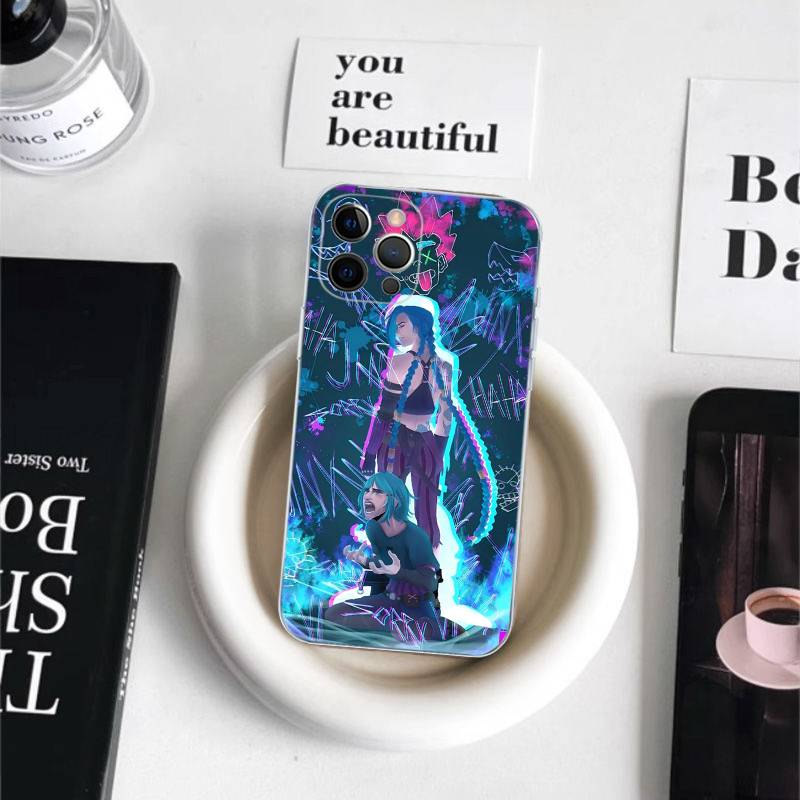 Graffiti Arcane Jinxs Phone Case for iPhone 17 16 15 8 7 6 6S Plus X SE XR XS 14 11 12 13 Mini Pro Max Mobile Case