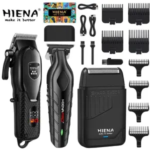 3PCS Men's Electric Hair Clippers Set Cordless USB Charging Personal Care Hair Trimmer Reciprocating Shaver, Men's Gift