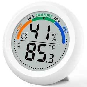 Digital Room Thermometer Hygrometer Indoor-Humidity Meter  with Accurate Temperature Humidity Sensor Comfort  ℃/℉  for Wall   Greenhouse Cellar Garage Nest Reptile