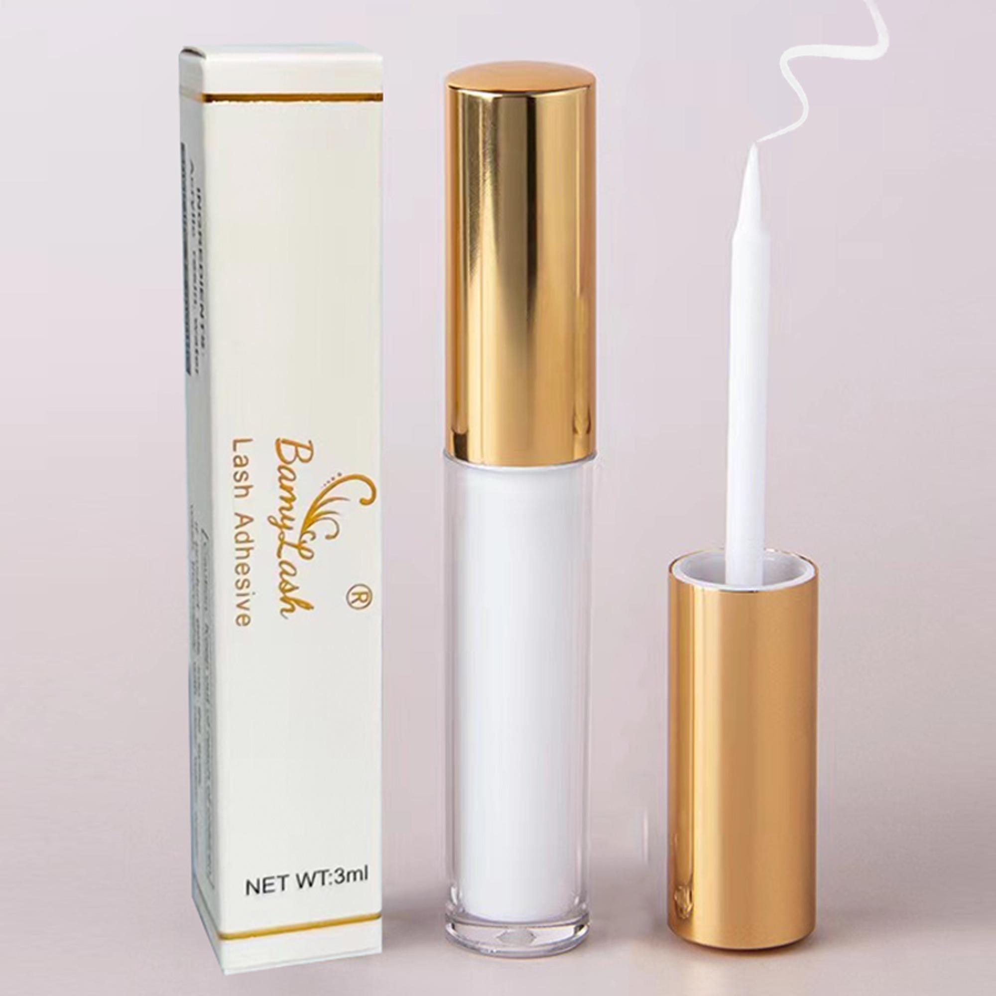 3ml False Eyelash Makeup Glue for Lash Extensions, Cosmetic Waterproof Lashes Glue for Fluffy Lash Clusters & Strip Lashes, Eyelashes Extensions Eye Makeup Tool for Music Festival Makeup