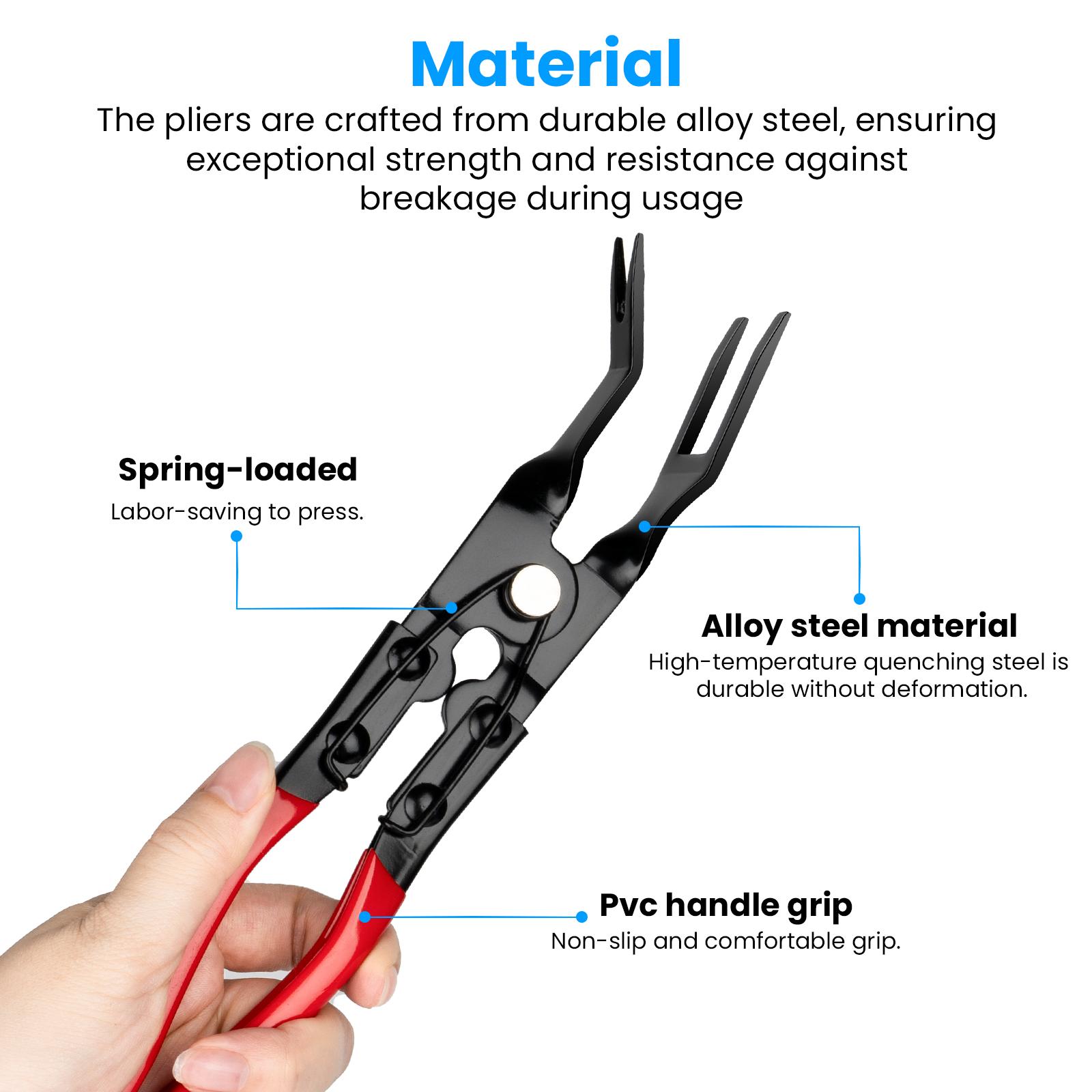 Panel Clip Pliers,Easily Removes Trim and Upholstery Clips And FastenersPrevents,Clip Removal Plier,Damage to Trim and.