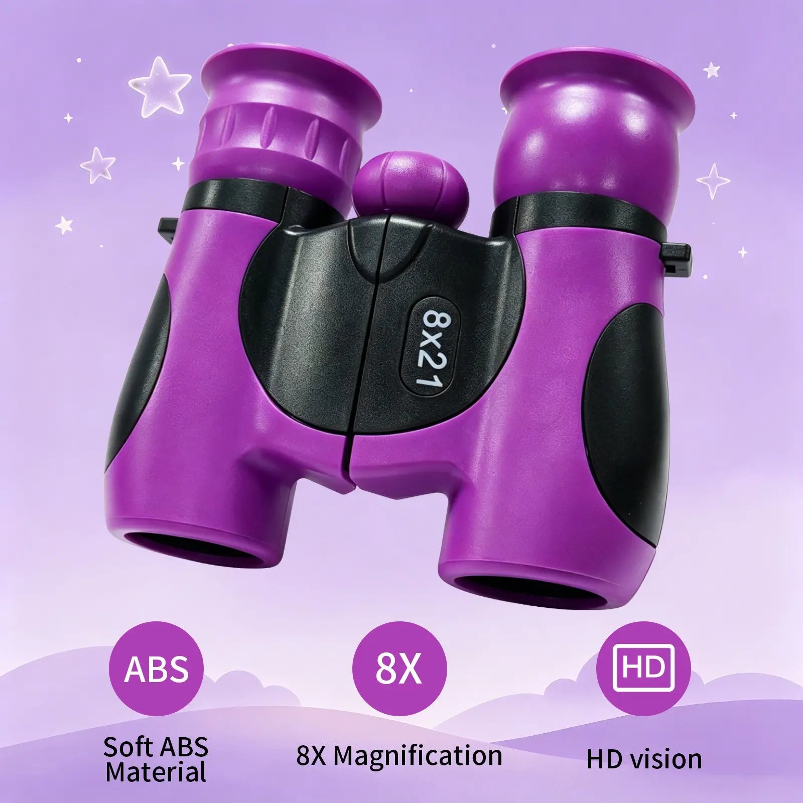 Kids Binoculars 8X21 | Compact Lightweight Outdoor Binoculars with Soft Rubber Design for Bird Watching, Travel, Camping, Summer Camp & Gifts MAGNIDOG