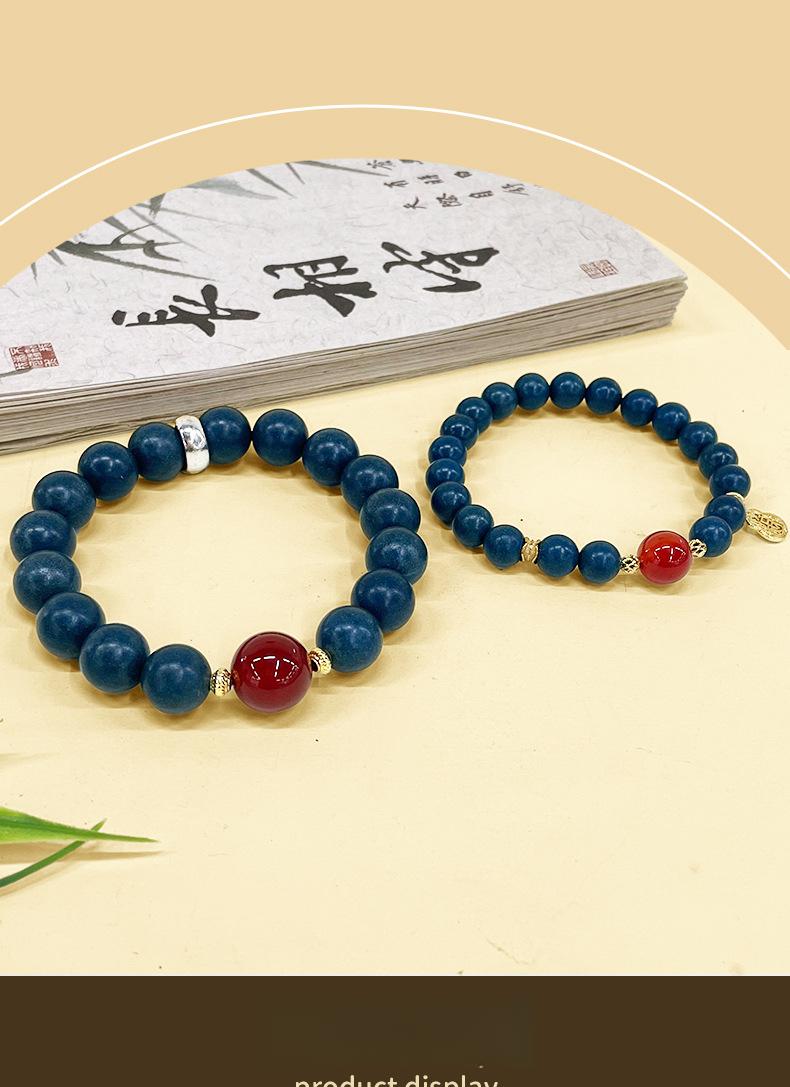 All-Natural Medicinal Aroma Combined Incense Bead Couple Bracelets, New Chinese Style, Meditation, Yoga & Healing Inspired, Ideal Festival Gifts