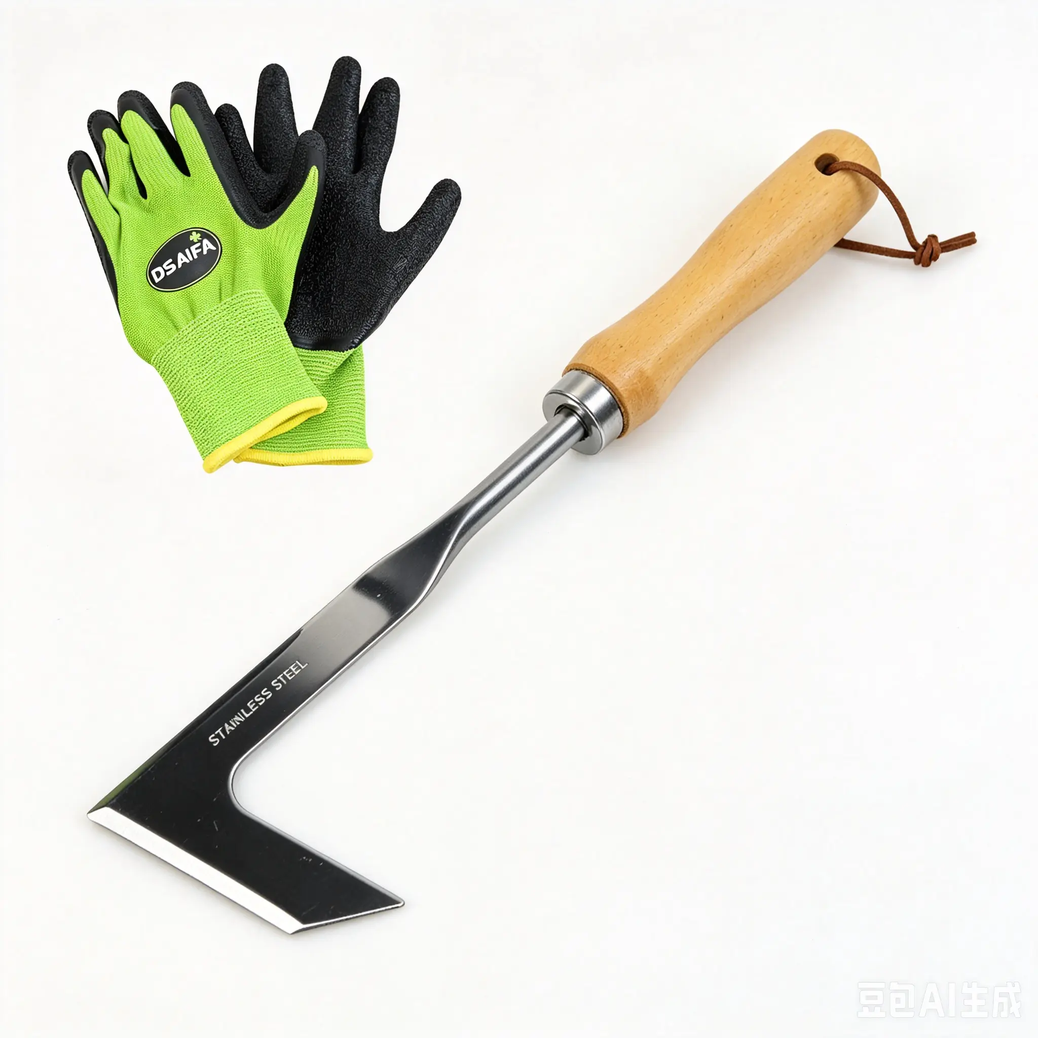 L-Shaped Crack Weeder - 13.5in Stainless Steel Garden Hand Tool, Crevice Weeding Hoes & Rakes for Yards, Patios, Driveways, Garden Tools