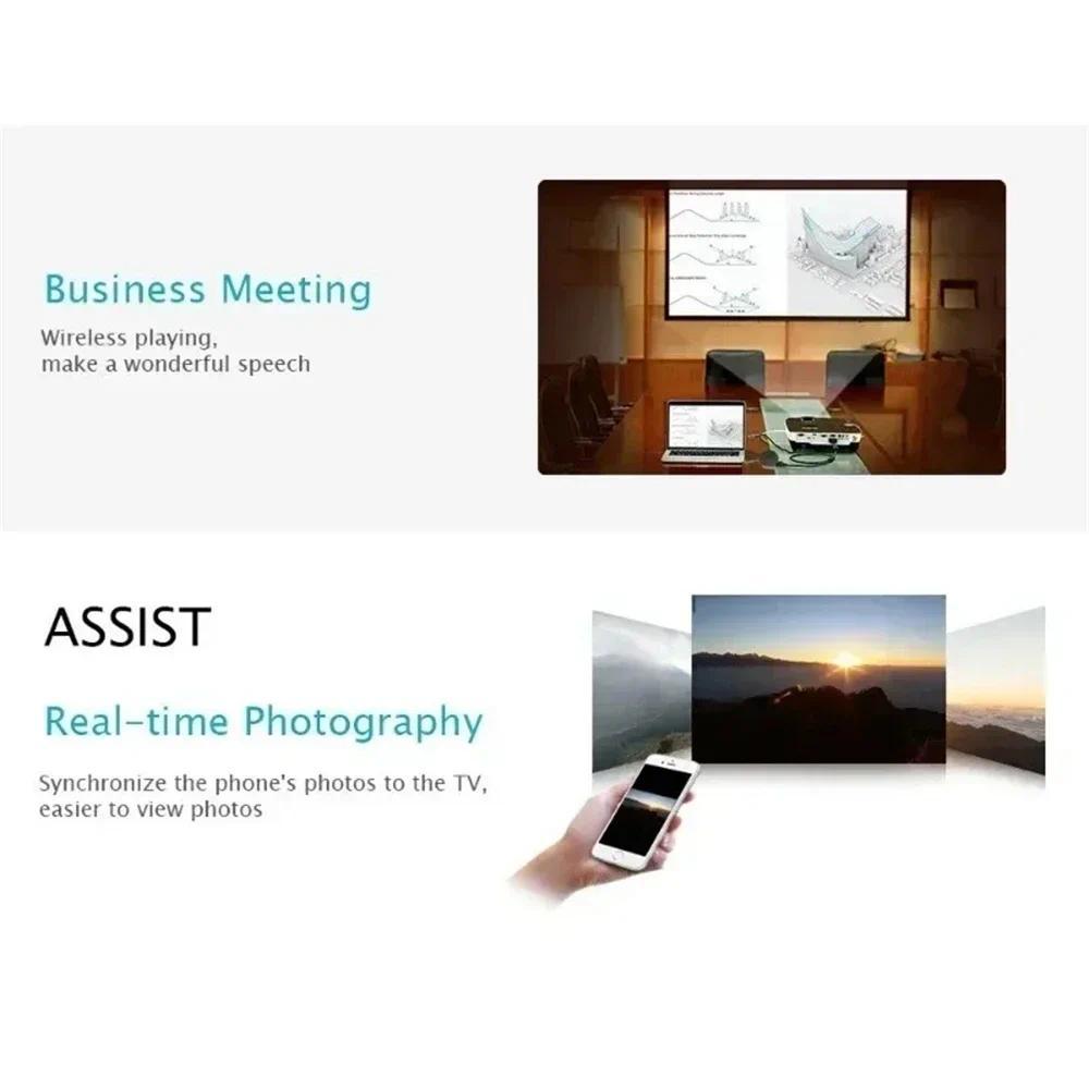 Wireless TV Stick Video Receiver Portable 1080P TV HD WIFI Dongle Adapter For Android/iOS TV Box Computer Live Screen Projector