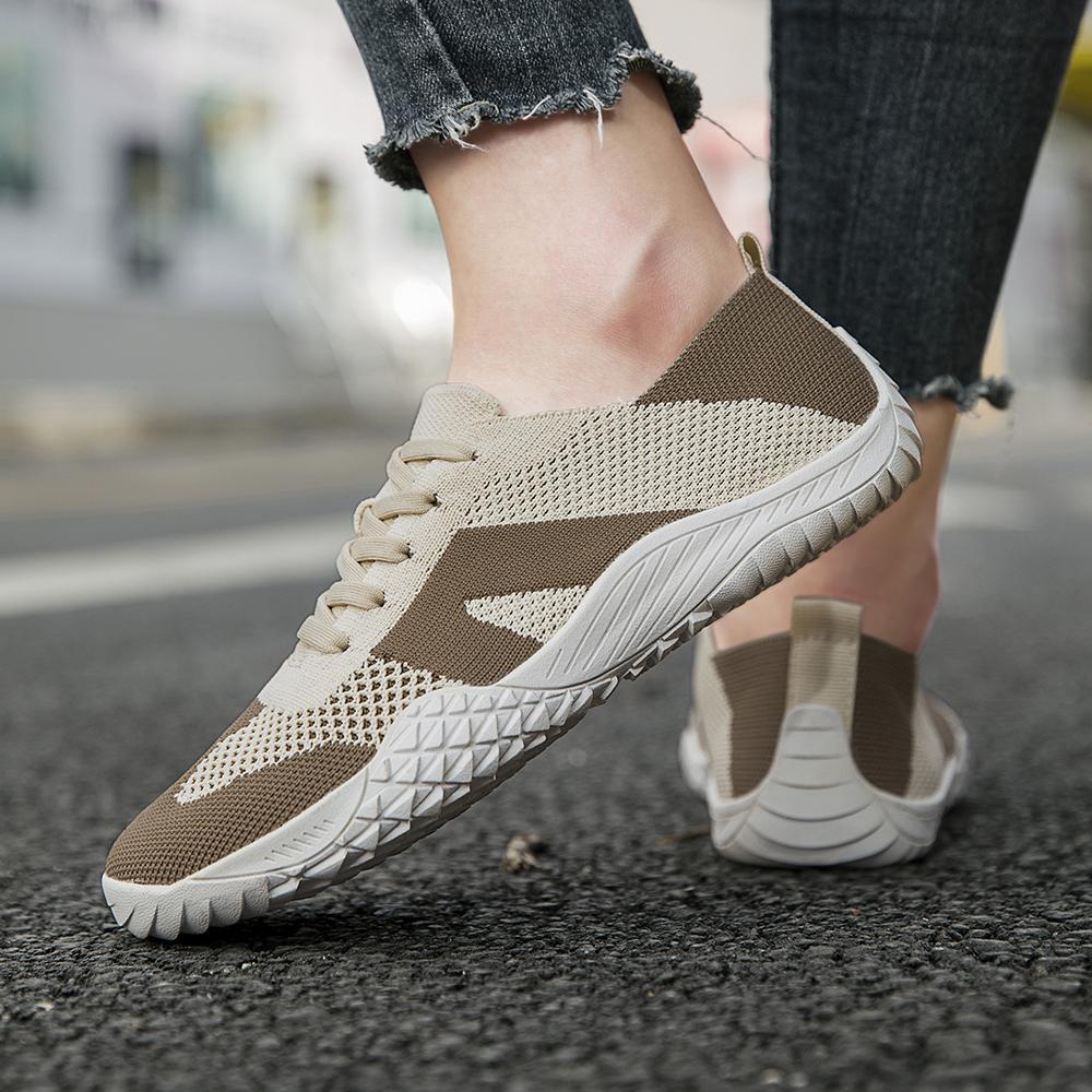 Barefoot Shoes Women Non-Slip Sole Minimalist House Sneakers Zero Drop Walking Tennis Lightweight Breathable Daily Wear Arch Support Shoes