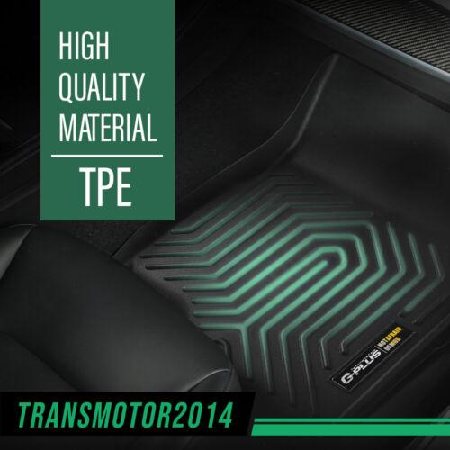 Fit For 2015-24 Ford F150 /F-150 Lightning Super Crew Cab TPE Floor Mats Liners,All-Weather Protection Waterproof & Easy Clean Rubber Liners