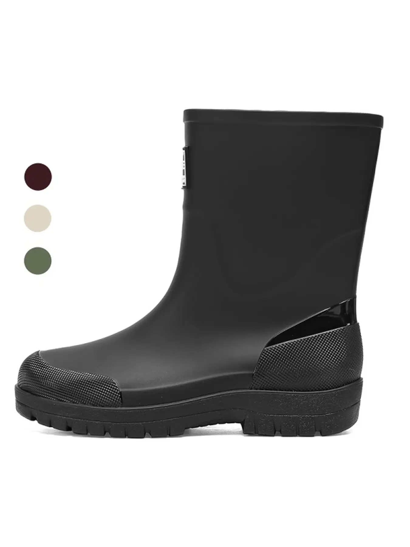 Men Versatile Mid Height Rain Boots Slip Proof Pressure Relief Lightweight Construction For Rainy Day Commuting
