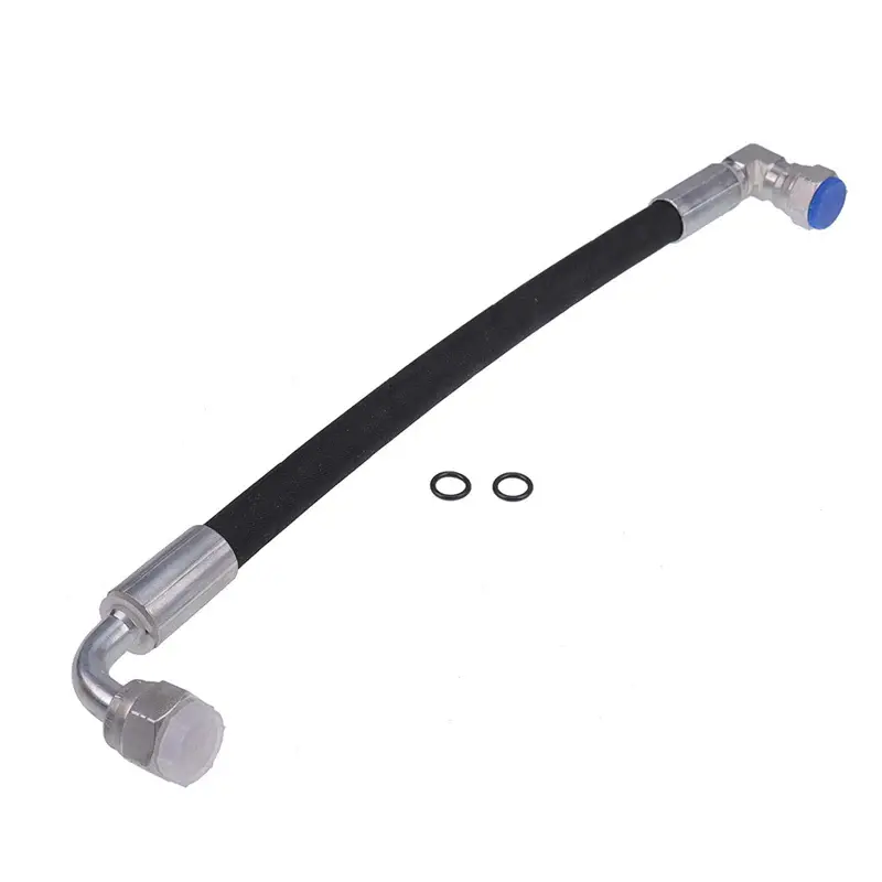 FridayParts Replacement Hydraulic Hose (AW29374) with Hose Fitting for John Deere Loaders 400X, 400CX, 410, 419, 420, 430, 460, 512, 510, 200X, 300CX, 400E, 500E, D120, D160, D170, H120 - Ideal for Fluid Transfer & Secure Connection Fitment, Hose Assembly