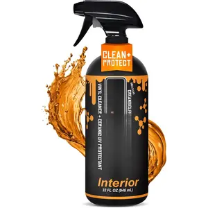 Interior 2-in-1 Vinyl Boat Seat Cleaner & Ceramic UV Protectant Spray| Marine Interior Detailing| Upholstery, Carpet & Plastic| Orange Creamsicle Scent| Made in USA