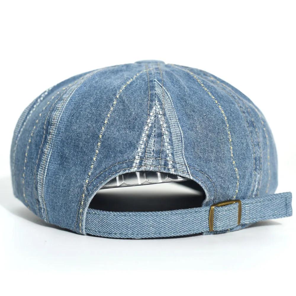 Denim Newsboy Caps Casual Outdoor Retro Beret Hats Octagonal Hat Fashion Solid Flat Caps Gatsby Driving Cabbie Cap
