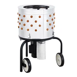 Electric Chicken Plucker Machine – 20" Stainless Steel Drum – 550W, 106 Soft Rubber Fingers – Heavy Duty Farm Poultry Plume Plucker