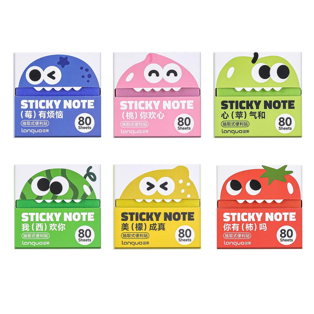 Transparent withdrawable sticky notes (6 boxes, 480 sheets in total) - Office stationery, essential items for back to school shopping, desk accessories, strong adhesion, no residue, reusable 50 times per sheet, high aesthetic and fairy like sticky notes