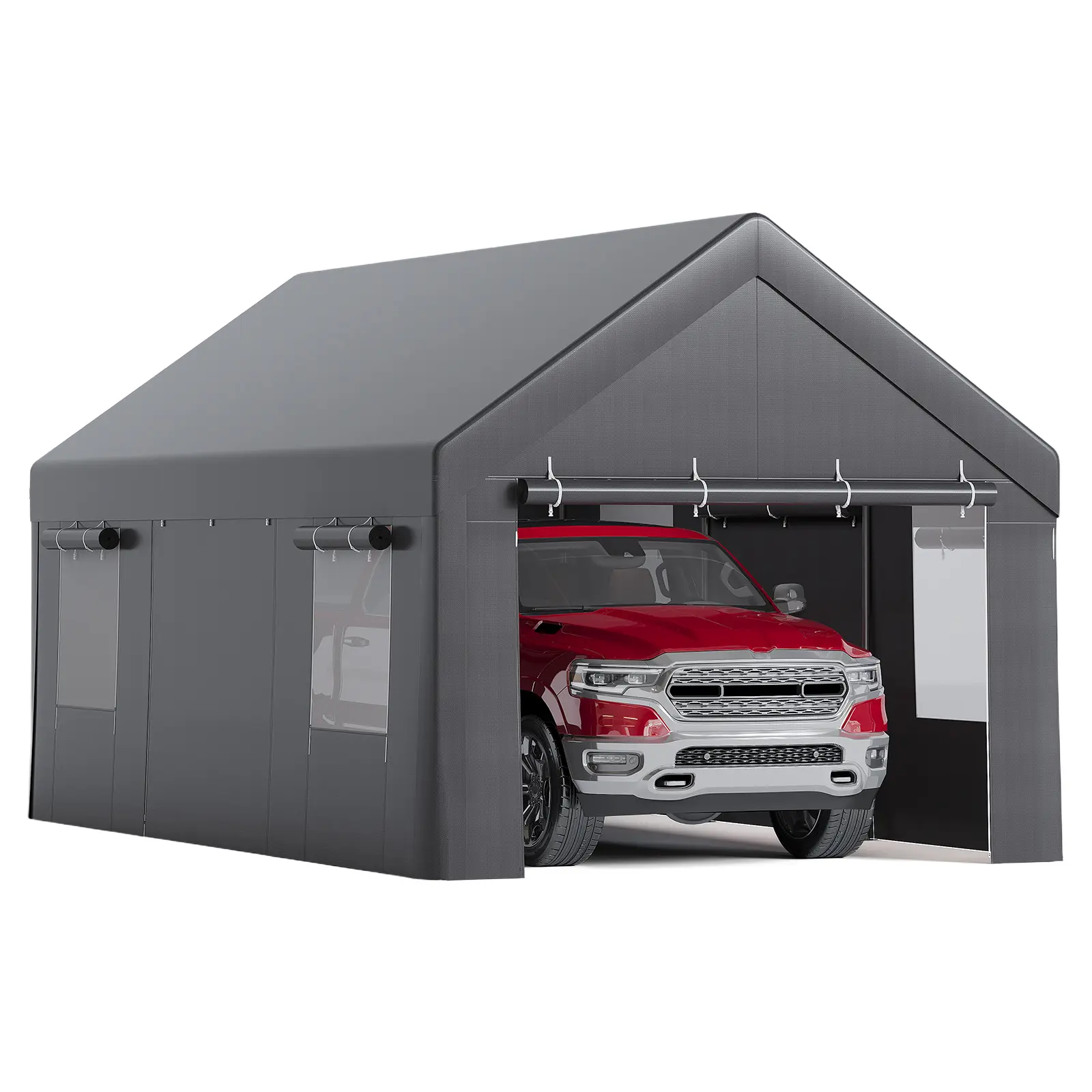 Garvee Outdoor Carport Shelter Canopy Tent – Durable Weather-Resistant, Ideal for Camping, Hiking & Car Protection, Easy Setup, Gray