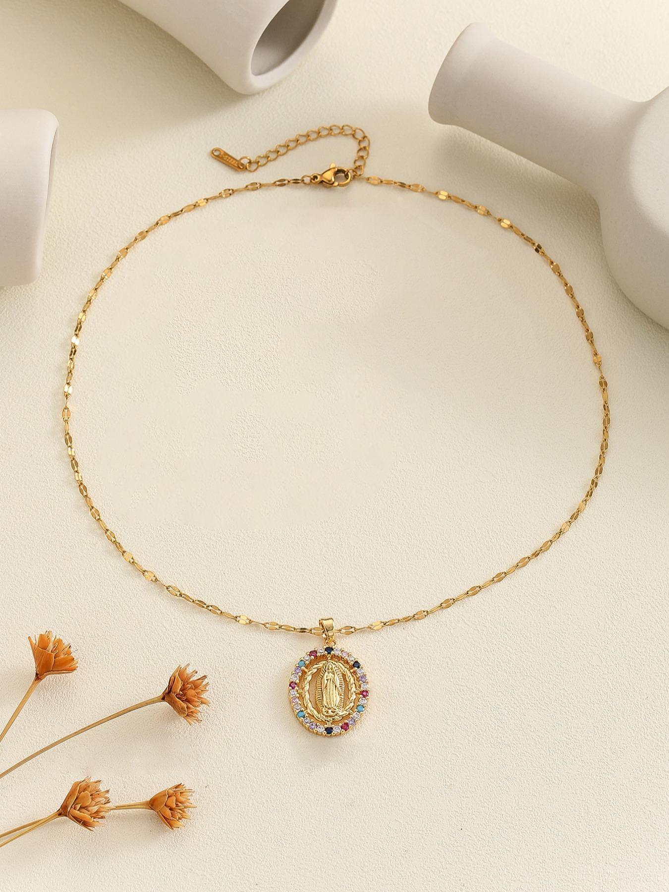 Elegant Rhinestone Decorated Pendant Necklace for Women, Fashion Jewelry for Party, Daily Clothing Decor, Trendy All-match & Exquisite Jewelry for Birthday Gift, Statement Necklace, Bling Necklace, Daily Wear Necklace, Jewelry Gifts