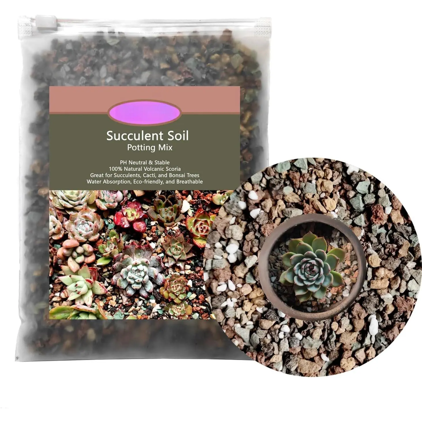 Mix Horticulturall Lava Rocks 1.5LBS Potting Soil for  Bonsai  and Cacti Soil Decoration for Terrarium, Top Dressing, Fairy Gardening