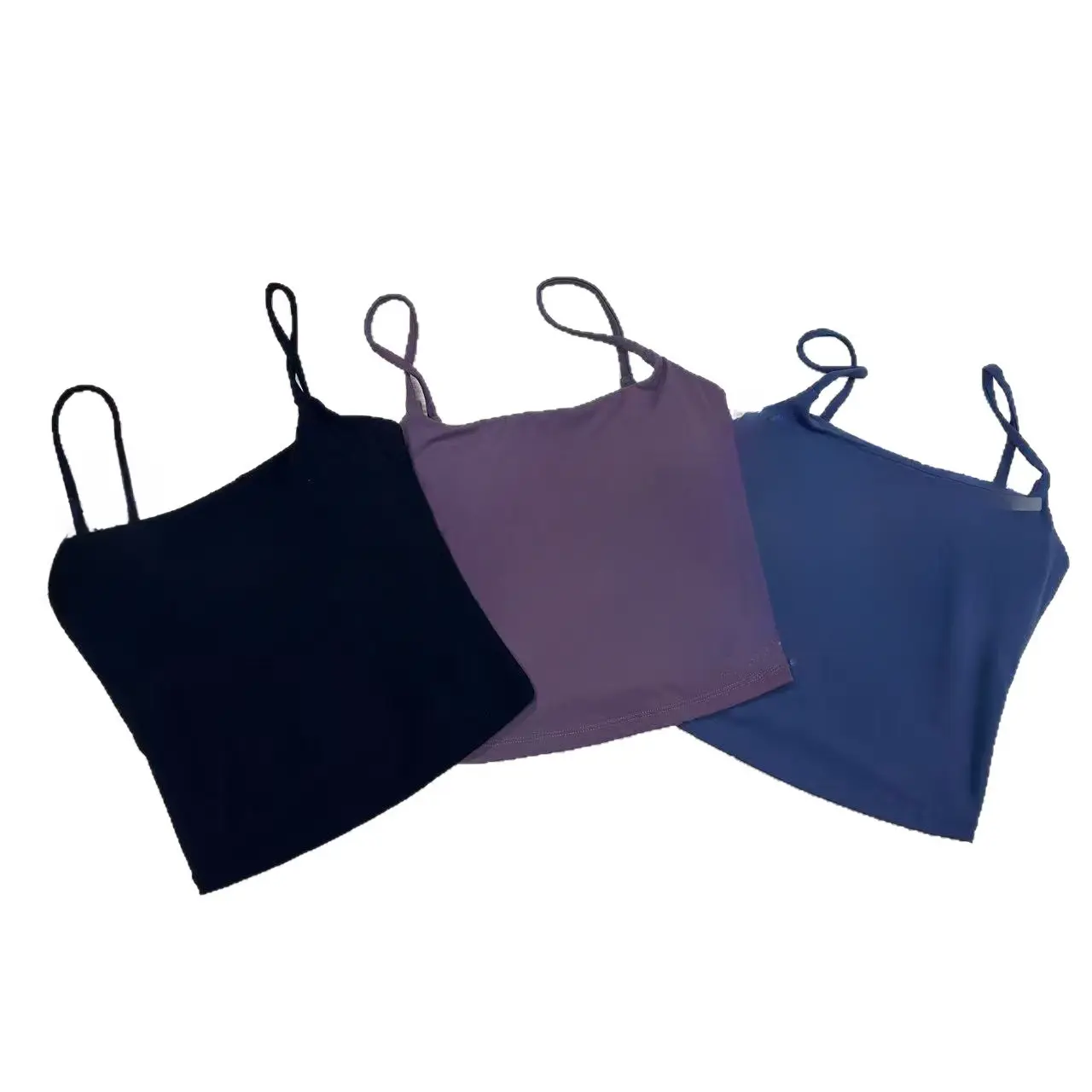 DFYNE Women's Brushed Soft Yoga Tank Top Strappy Open Back Athletic Sports Bra Gym Running Shirt