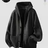 【Black Friday】Men's Solid Color Hooded Cardigan with Pockets, Casual Style Outerwear, Fall & Winter Wear, Ribbed Details, Multiple Colors Available