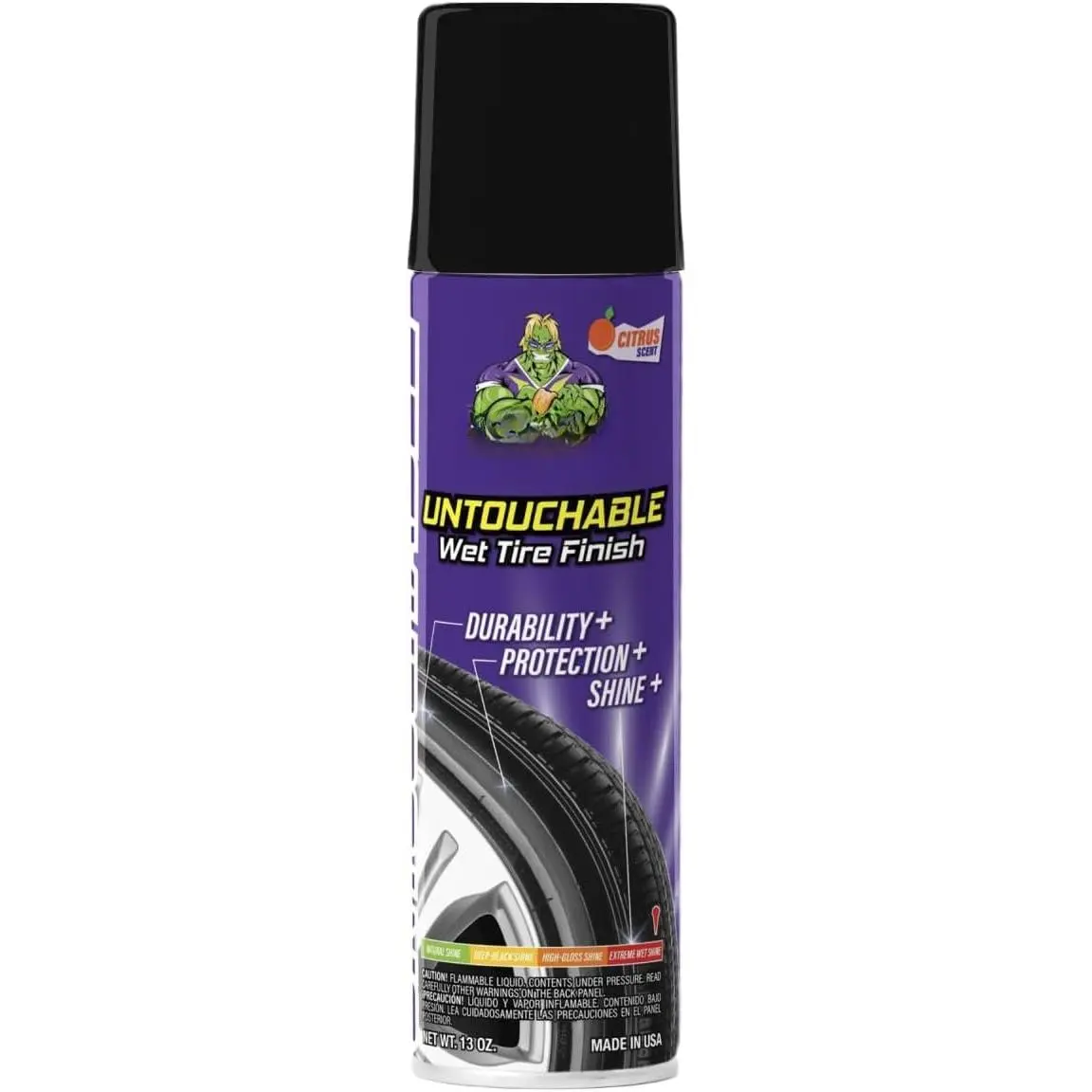 Untouchable Tire Shine  (1 Pack) – Citrus Scent, Wet Look Tire Shine, No Sling, Long Lasting  Tire Shine, No  Application