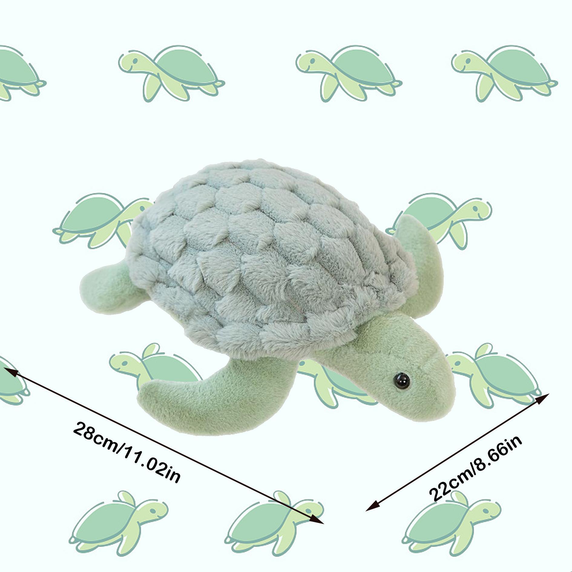 Cute Turtle Design Plush Toy, 1 Count Soft Stuffed Marine Animal Doll, Sea Turtle Plushie, Appease Doll for Children Birthday Gift, Gift for Her, Girl's Gift, Soft Cuddly Gift