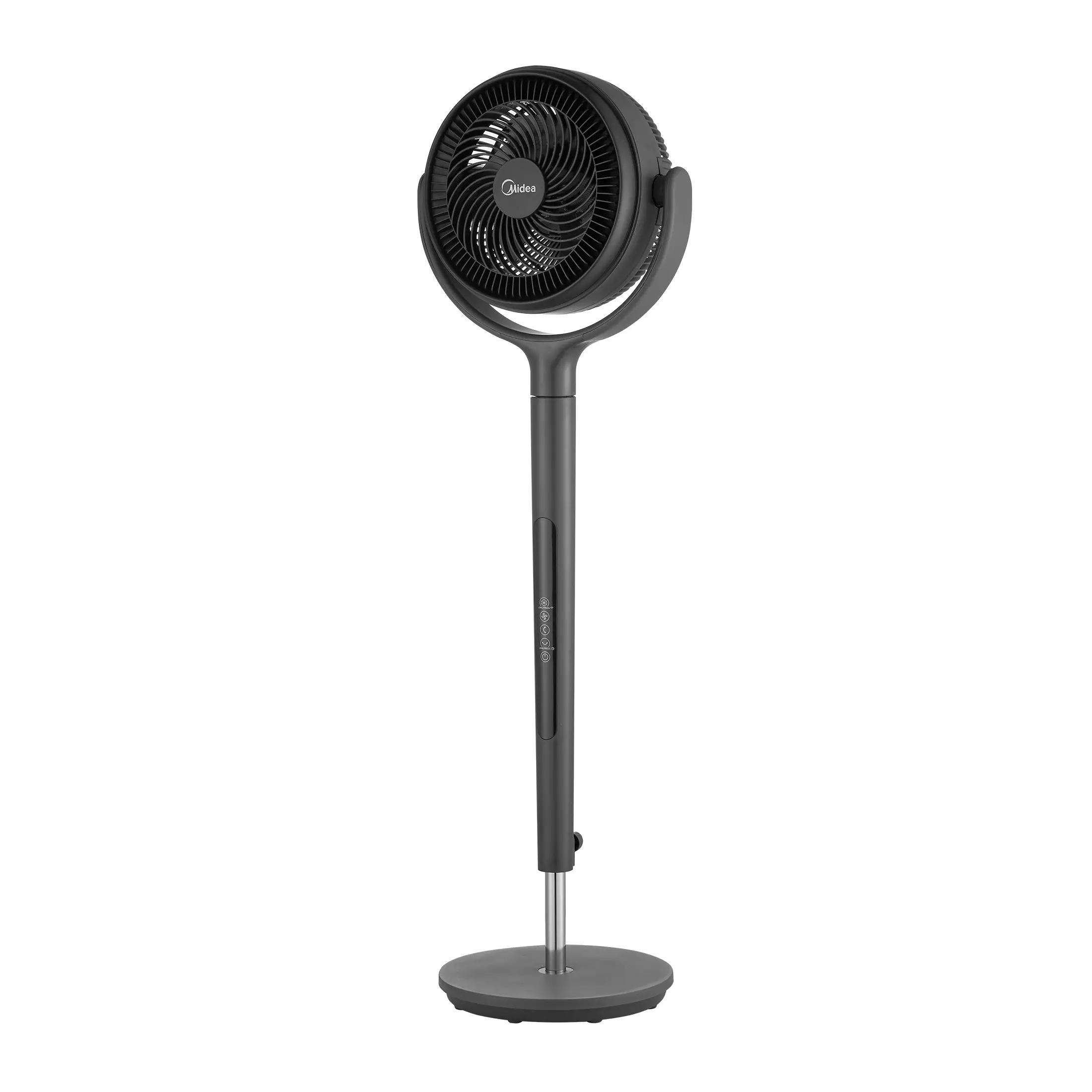 Midea MSFS07RW6GB Smart Stand Air Circulator Fan with 12 Speed Settings & 4 Fan Modes Remote Control via SmartHome App for Customized Home Comfort