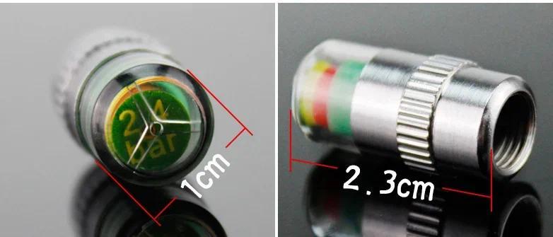 NEW 4Pcs Car Tire Pressure Indicator Caps - External Tire Pressure Monitoring Valve Cap Sensors with Alert Gauge Valentine's Day gift Tiktok Shop